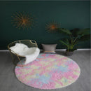 Axyaa 100/120cm Fluffy Round Shaggy Rug for Living Room, Bedroom, Kids' Room