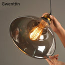 Axyaa Loft Industrial Glass Pendant Light for Modern Home Decor Lighting