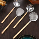 Axyaa Stainless Steel Cooking Utensils Set with Wooden Handle