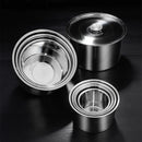 Axyaa Stainless Steel Seasoning Can Spice Jars Kitchen Organizer Stew Pots