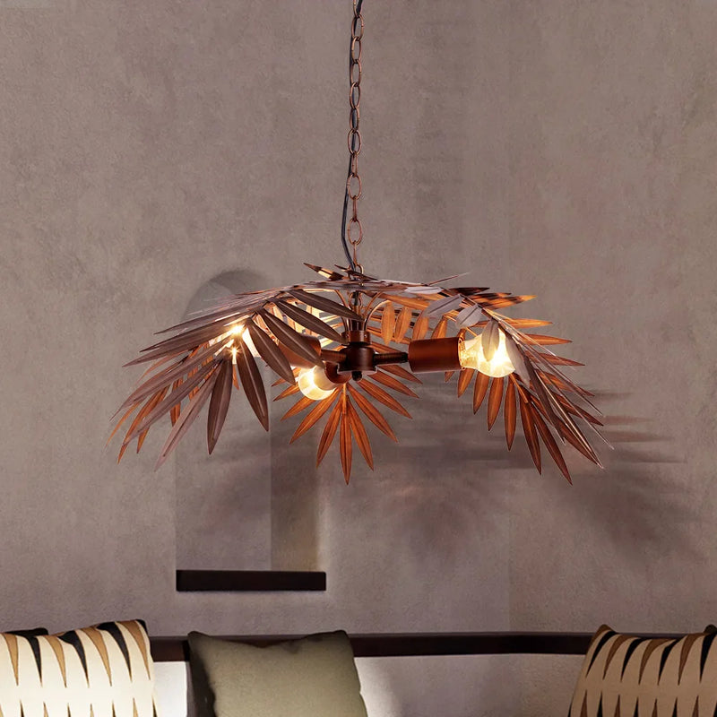 Axyaa Bronze Coconut Tree Pendant Lamp for Home and Hospitality Spaces