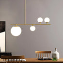 Axyaa Nordic Black Golden Glass Chandelier for Home Decor