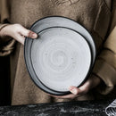 Axya Retro Ceramic Family Meal Plate Set
