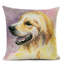 Colourful Bull Terrier & Dachshund 3D Cushion Cover for Home Sofa by Axyaa