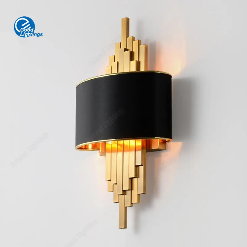 Axyaa Nordic LED Wall Lamp Metal Black/White Bedroom Living Room Decor