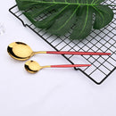 Axyaa Stainless Steel Teaspoon Set for Cake Fruit Dessert Coffee Snack