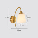 Luxury Brass Glass Wall Lamp Axyaa Home Art Deco Sconce Wall Lights