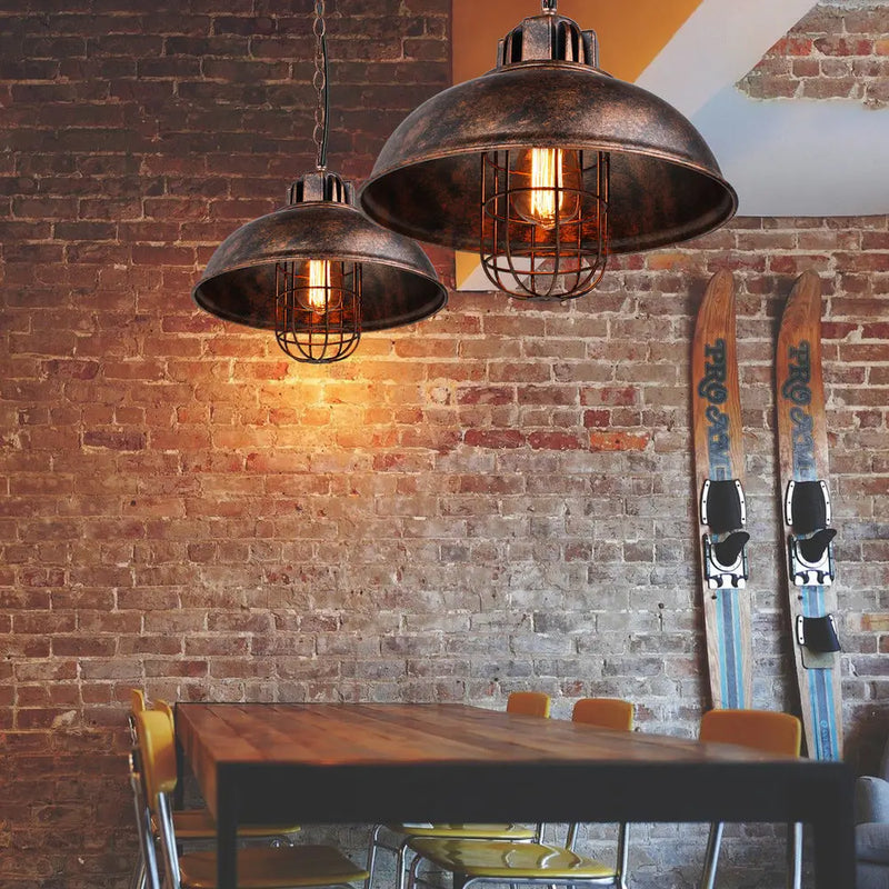 Axyaa Retro Industrial Pendant Lights for Bar, Restaurant, and Living Room decor.