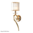 Axyaa Gold Lustre Crystal Wall Lamp for Luxe Living Room & Bedroom Lighting