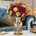 Axyaa European Resin Vase Dried Flower Arrangement Home Decor Ornament