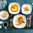 Axyaa Elisa 50-Piece Tableware Set - Cups, Plates, Bowls, Mugs, Egg Cups, Saucers
