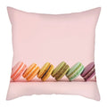 Axyaa Biscuits Cake Print Decor Pillow Cover for Home Sofa Decoration
