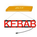 Axyaa LED Kebab Store Lights Sign - Bright Wall Decoration for Coffee Dinner Bar