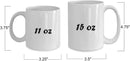 Axyaa Kilt & Sassenach Mug - 11oz/15oz White Ceramic Coffee Cup