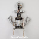 Axyaa Industrial Vintage Wooden Glass Wall Lamp for Home and Restaurant