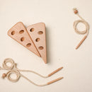 Axya Wooden Cheese Stringing Toy: Montessori Educational Kids Learning Toy