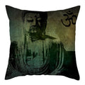 Buddha Pattern Throw Pillow Cover by Axyaa for Home, Car, Sofa Décor