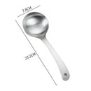 Axyaa Stainless Steel Long Handle Soup Spoon
