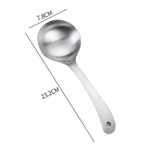 Axyaa Stainless Steel Long Handle Soup Spoon