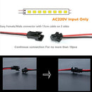 Axyaa U-Shape LED Bar Strip Light, Aluminum Profile, Milky/Black/Clear Cover, Under Cabinet Lighting