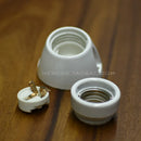 Axyaa Ceramic E27 Lamp Holder Base for Table Ceiling Lamp - Fitting Douille E27 Socket
