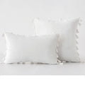 Velvet Tassel Throw Pillow Cover for Couch & Sofa - Axyaa Branded Luxe Accent Cushions