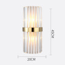 Axyaa Crystal Wall Lamp for TV Background, Living Room, Dining, Bedroom - Modern LED Lighting