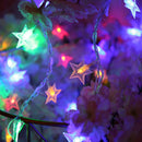 Axyaa Star Fairy Lights Garland: Battery Operated Twinkle String Light for Wedding & Christmas