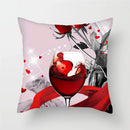 Axyaa Sunflower Lotus Lily Rose Pattern Pillow Cover for Home Chair Car Sofa