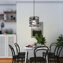 Axyaa Ribbon Spiral Swirl Pendant Light for Living Room and Kitchen