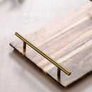 Axya Wooden Tea Tray with Handle - Versatile Sushi & Fruit Plate Display