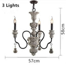 Axyaa Retro Resin LED Chandelier for Home Decor and Lighting