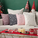 Axyaa Christmas Pillow: 18x18 Nordic Home Decorative Plush Cushion
