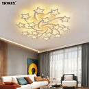 Axya LED Chandelier Lights Remote Control Modern Acrylic Home Lighting