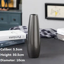 Axyaa Ceramic Black Vase: Handmade Fashion Tabletop Flower Vase for Home Décor