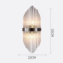 Axyaa Crystal Wall Lamp for TV Background, Living Room, Dining, Bedroom - Modern LED Lighting