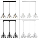 Axyaa Metal Diamond Cage Pendant Lamp for Home Bar and Kitchen