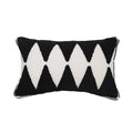 Axyaa Geometric Tufted Cushion Cover, Black and White, Home Decor, 45x45cm, 30x50cm