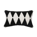 Axyaa Geometric Tufted Cushion Cover, Black and White, Home Decor, 45x45cm, 30x50cm