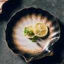 Axya Ceramic Shell Plate for Dinner, Kimchi, and Snacks in Multifunctional Design