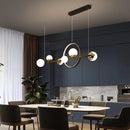 Axya Nordic Black Chandelier: Elegant Lighting for Dining Room, Kitchen, or Home Decor
