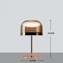 Axyaa Nordic Glass Table Lamp for Bedroom Living Room Bedside Decor