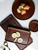 Axya Japanese Tea Restaurant Set with Log Tray, Tea Set Base, Cake Tray