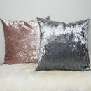 Axyaa Crushed Velvet Pillow Covers 45x45cm for Living Room Decor & Bed Party