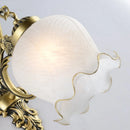 Axyaa Vintage Glass Wall Lamp Retro E27 Antique Bedroom Sconce