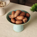 Axya High-Footed Ceramic Snack Tray & Fruit Plate, Dessert & Salad Bowl