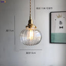 Axyaa Glass Ball Pendant Light | Nordic LED Bedroom Bathroom Lamp