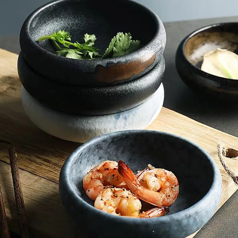 Axya™ Ceramic Round Sauce Dish: Small Seasoning Bowl for Wholesale