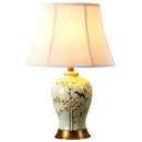 Axyaa Ceramic Vase Table Lamp - Elegant Bedroom and Living Room Night Light