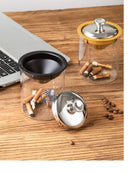 Axyaa Stainless Steel Ashtray for Home and Office Décor
